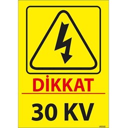30 Kv Uyarı Levhası için detaylı bilgi göster 30 Kv Uyarı Levhası resmi