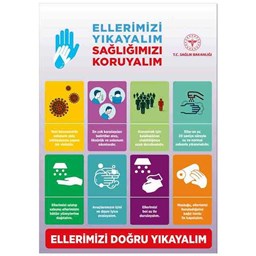 Ellerimizi Yıkayalım Uyarı Levhası resmi