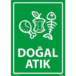 Doğal Atık Uyarı Levhası resmi