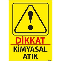 Kimyasal Atık Uyarı Levhası için detaylı bilgi göster Kimyasal Atık Uyarı Levhası resmi