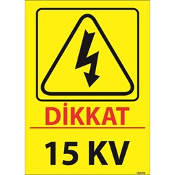 15 Kv Uyarı Levhası için detaylı bilgi göster 15 Kv Uyarı Levhası resmi