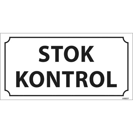 Stok Kontrol Kapı İsimliği resmi